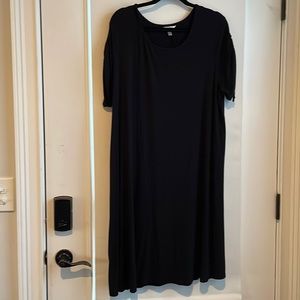 Terra & Sky size 1X, black dress, short sleeves Tub 8